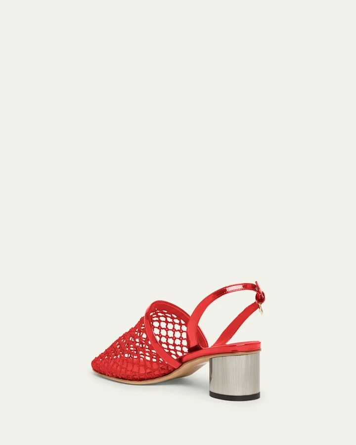 Kay Net Slingback Pumps - Image 2