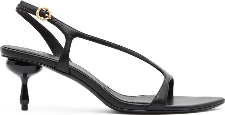 Kaya Low Droplet Heel In Colour Black Size 36 - Image 2