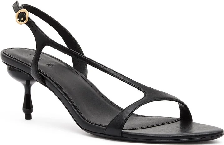 Kaya Low Droplet Heel In Colour Black Size 36