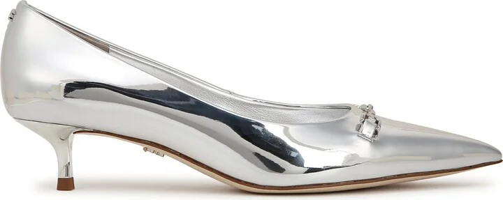 Kaya Pointed Toe Kitten Heel Pump - Image 3