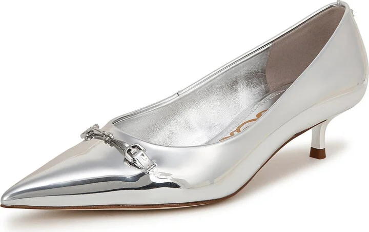 Kaya Pointed Toe Kitten Heel Pump - Image 11