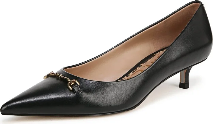 Kaya Pointed Toe Kitten Heel Pump - Image 9