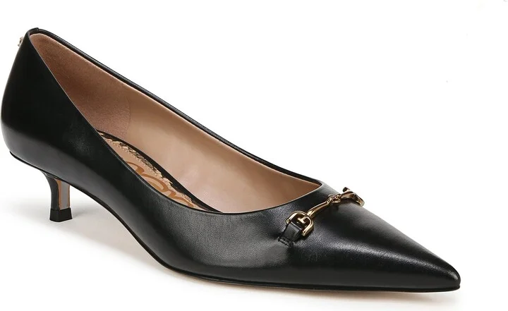 Kaya Pointed Toe Kitten Heel Pump