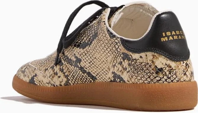Kaycee Sneaker in Beige/Red - Image 3