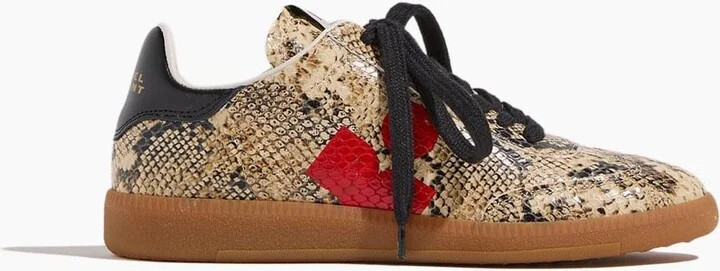 Kaycee Sneaker in Beige/Red