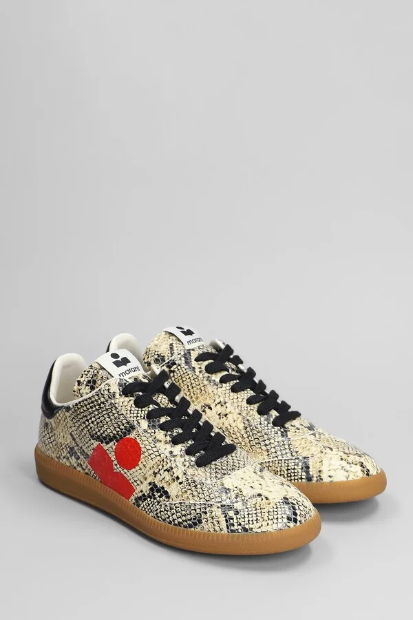 Kaycee Sneakers In Beige Leather - Image 2