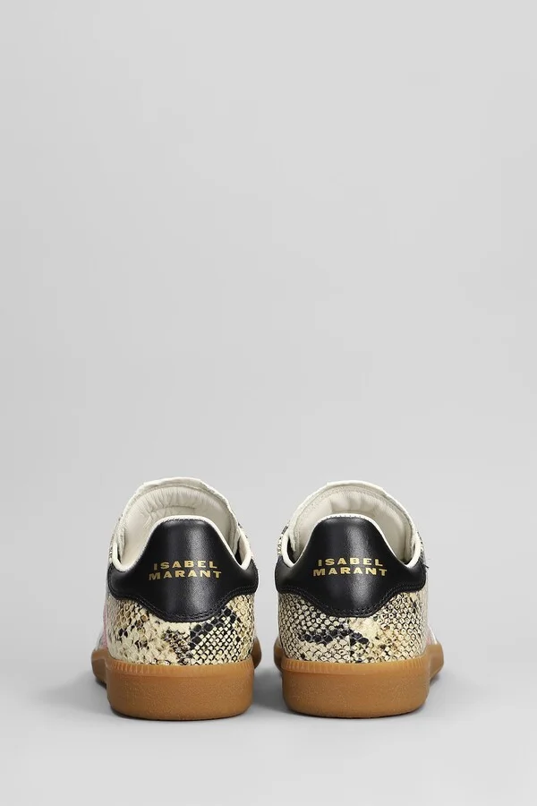 Kaycee Sneakers In Beige Leather - Image 4