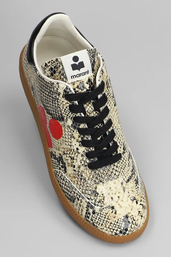 Kaycee Sneakers In Beige Leather - Image 5