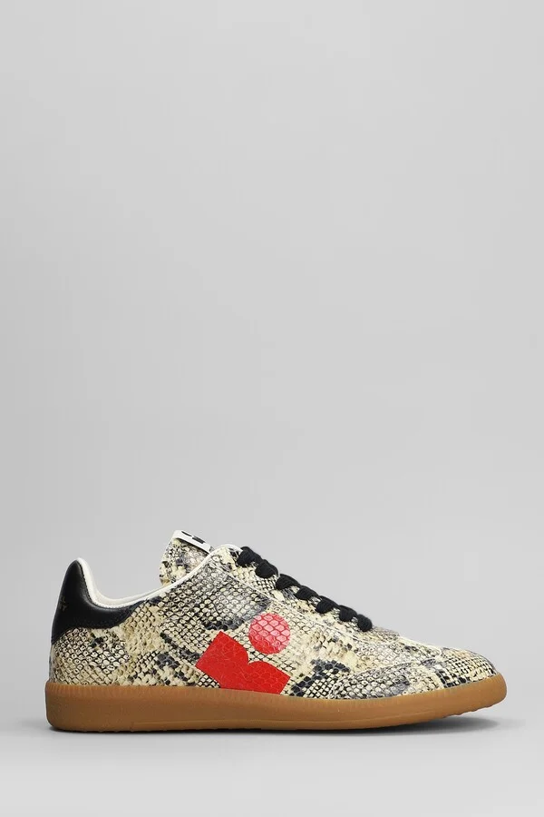Kaycee Sneakers In Beige Leather