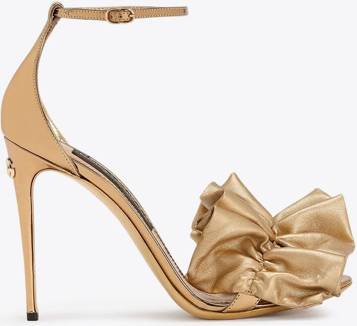 Kayla 105 Ruffled Leather Sandals