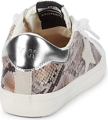Kayla Metallic-Print Calf Hair Sneakers - Image 3