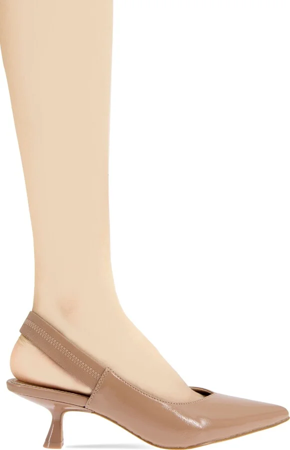 Kayla Pointed Toe Kitten Heel Pump - Image 8