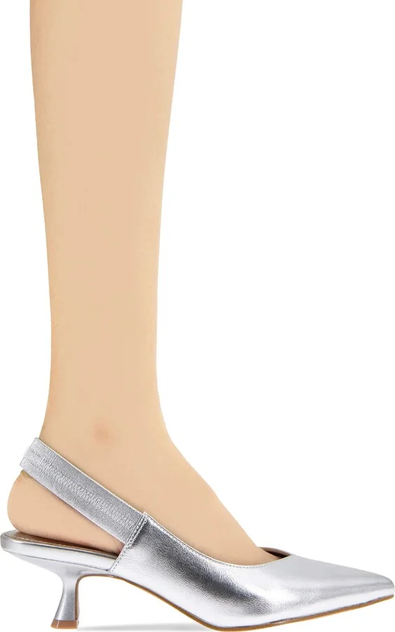 Kayla Pointed Toe Kitten Heel Pump - Image 8