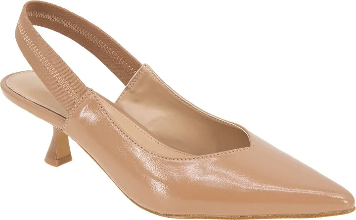 Kayla Pointed Toe Kitten Heel Pump