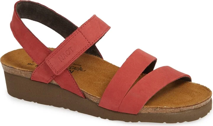 Brick Red Nubuck Leather