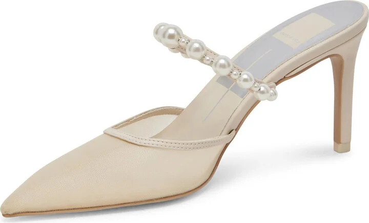 Kaysie Womens Embellished Point Toe Mules