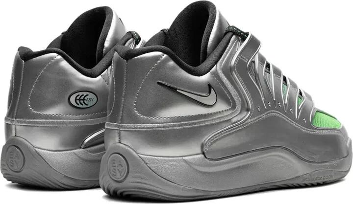 KD 18 EYBL "Metallic Silver/Green Strike/Dark Smoke Grey" sneakers - Image 3