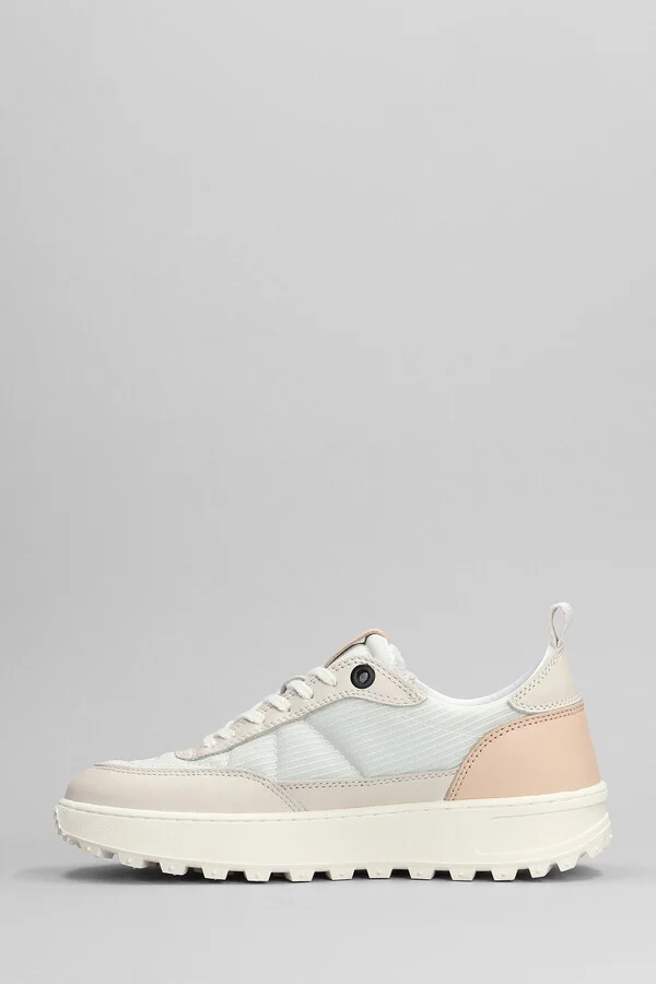 Kdue Sneakers In Rose-pink Leather And Fabric - Image 3