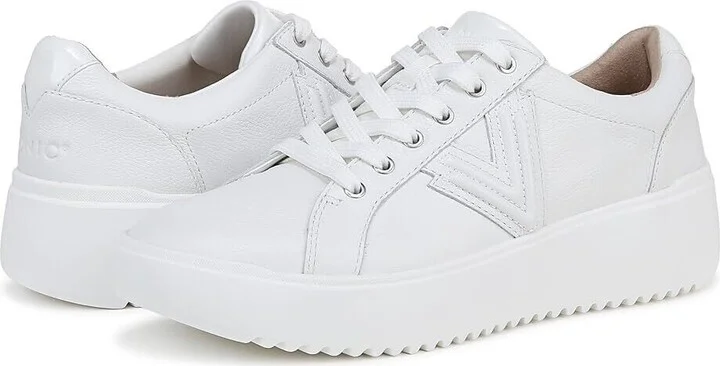 Kearny I8666L4101 Sneaker Women's 8.5 White Leather Lace-Up Shoes KHD1803