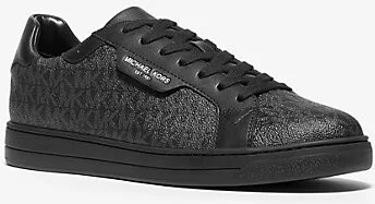 Keating Logo and Leather Sneaker