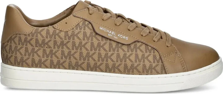 Keating monogrammed lace-up sneakers