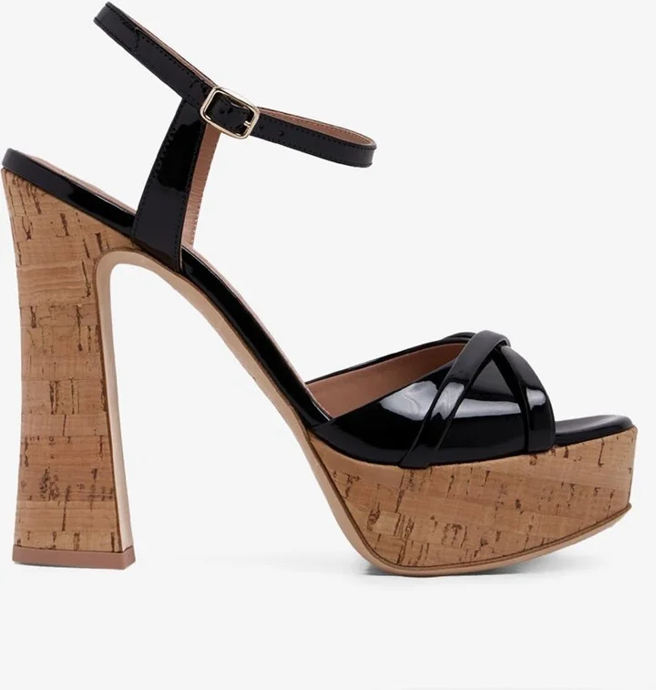 Keaton 125 Leather Platform Sandals