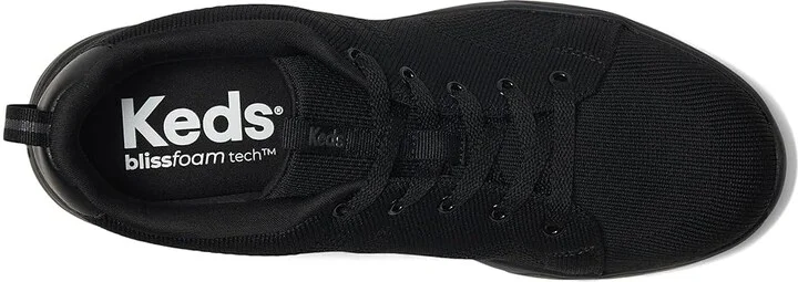 Keds BlissWalk Lace-Up Women's Shoes Black/Black Knit : 7.5 B - Medium, Rubber - Image 2