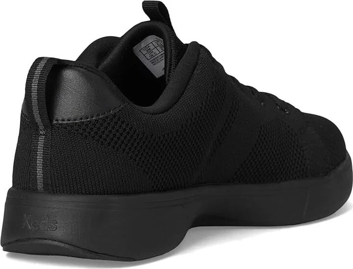Keds BlissWalk Lace-Up Women's Shoes Black/Black Knit : 7.5 B - Medium, Rubber - Image 4