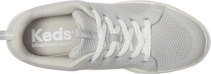 Keds BlissWalk Lace-Up Women's Shoes Light Grey Knit : 6.5 B - Medium, Rubber - Image 2