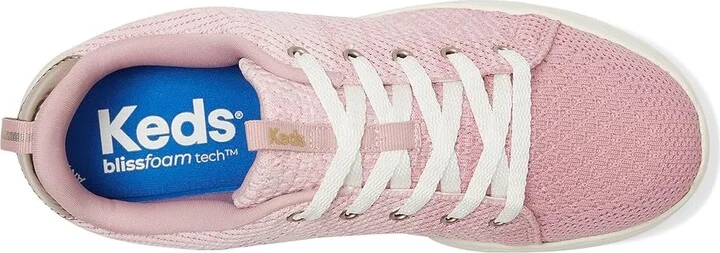 Keds BlissWalk Lace-Up Women's Shoes Light Pink/Mauve Ombre Eng Knit : 6.5 B - Medium, Rubber - Image 2