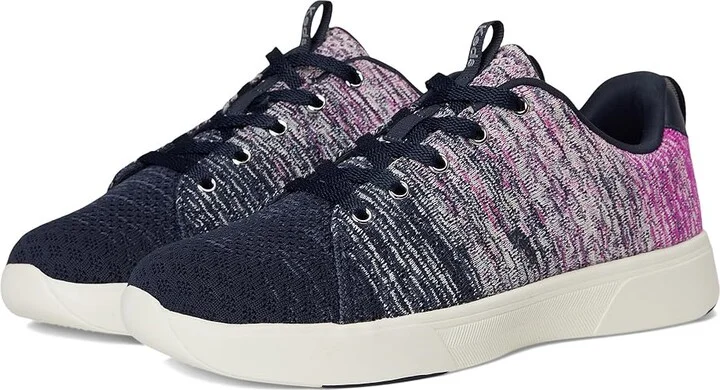 Keds BlissWalk Lace-Up Women's Shoes Navy/Fuchsia Engineered Knit : 11 B - Medium, Rubber
