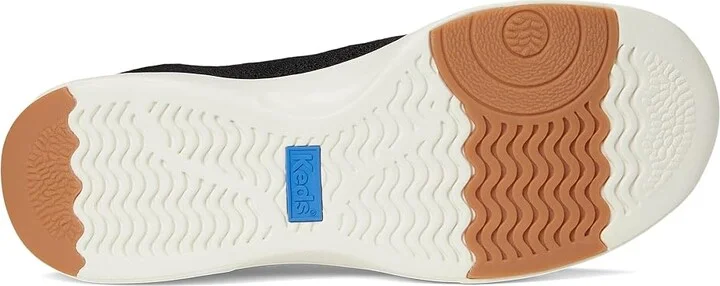 Keds BlissWalk Loafers Women's Shoes Black/Cognac Eng Knit : 5 B - Medium, Polyester - Image 3