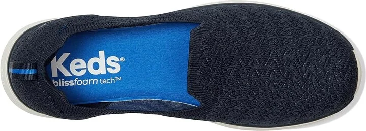 Keds BlissWalk Loafers Women's Shoes Navy/Blue Eng Knit : 5.5 B - Medium, Polyester - Image 2