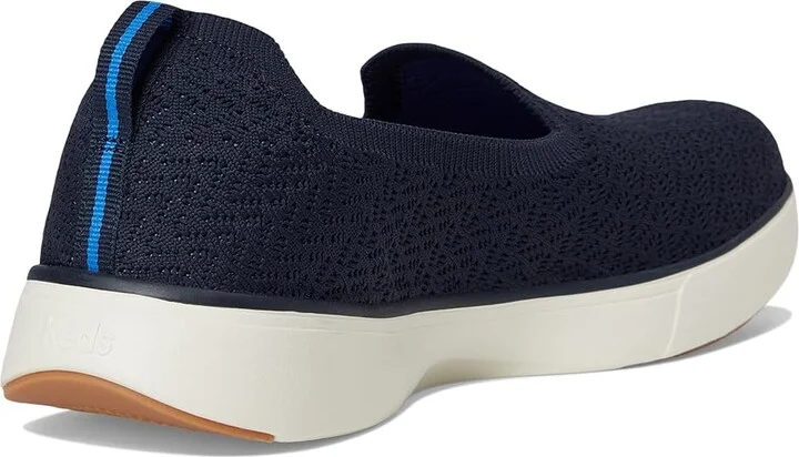 Keds BlissWalk Loafers Women's Shoes Navy/Blue Eng Knit : 5.5 B - Medium, Polyester - Image 4