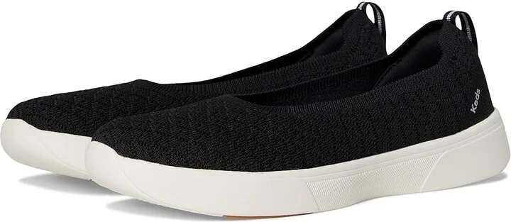 Keds BlissWalk Skimmer Women's Shoes Black Eng Knit : 8.5 B - Medium, Rubber