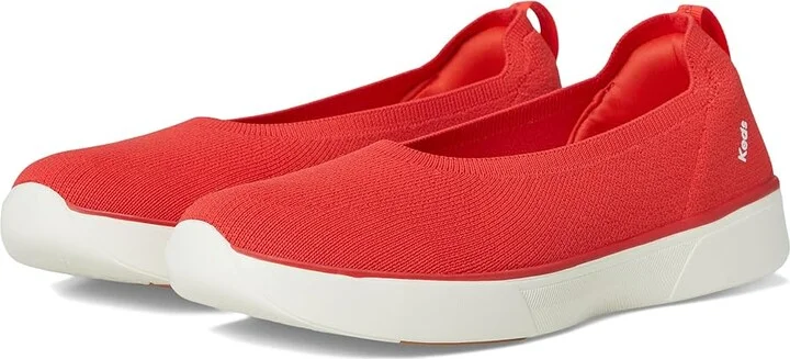 Keds BlissWalk Skimmer Women's Shoes Red Knit : 8 B - Medium, Rubber