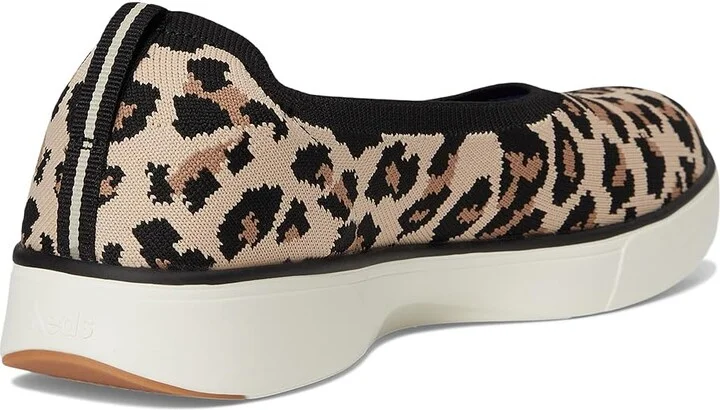 Keds BlissWalk Skimmer Women's Shoes Tan/Black Leopard Eng Knit : 7.5 B - Medium, Rubber - Image 4