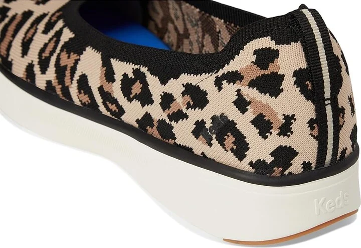 Keds BlissWalk Skimmer Women's Shoes Tan/Black Leopard Eng Knit : 7.5 B - Medium, Rubber - Image 7