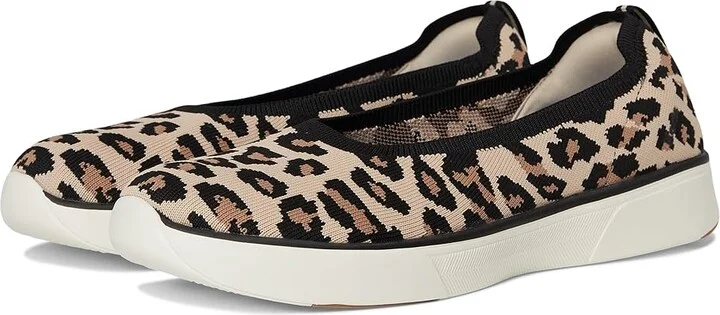 Keds BlissWalk Skimmer Women's Shoes Tan/Black Leopard Eng Knit : 7.5 B - Medium, Rubber