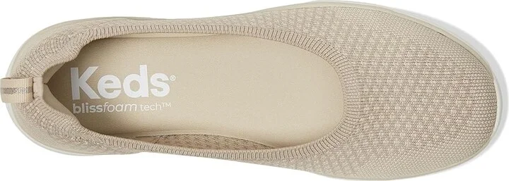 Keds BlissWalk Skimmer Women's Shoes Taupe Knit : 7 B - Medium, Rubber - Image 2