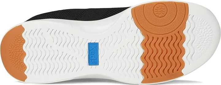 Keds BlissWalk Slip-On Women's Shoes Black/White Knit : 7.5 B - Medium, Synthetic - Image 3