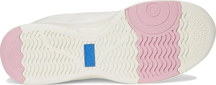 Keds BlissWalk Slip-On Women's Shoes Snow White/Pink/Mauve Eng Knit : 9.5 B - Medium, Synthetic - Image 3