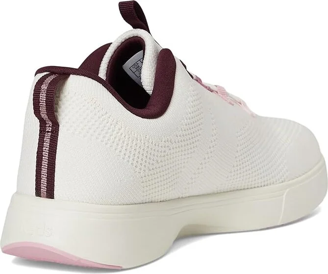 Keds BlissWalk Slip-On Women's Shoes Snow White/Pink/Mauve Eng Knit : 9.5 B - Medium, Synthetic - Image 4