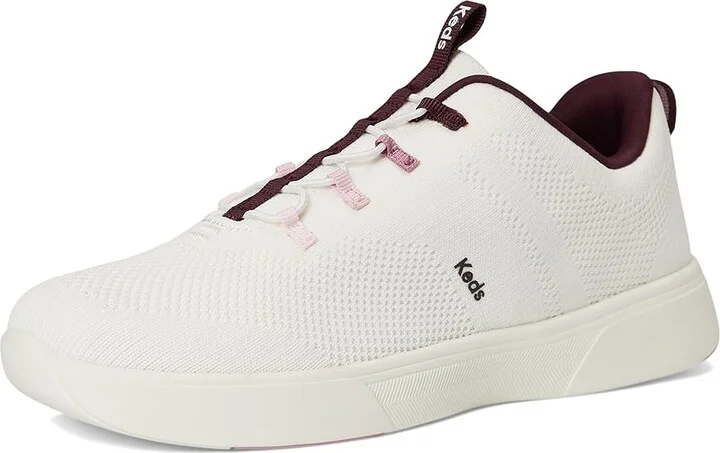 Keds BlissWalk Slip-On Women's Shoes Snow White/Pink/Mauve Eng Knit : 9.5 B - Medium, Synthetic - Image 5