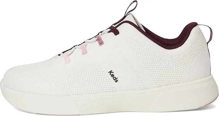 Keds BlissWalk Slip-On Women's Shoes Snow White/Pink/Mauve Eng Knit : 9.5 B - Medium, Synthetic - Image 6