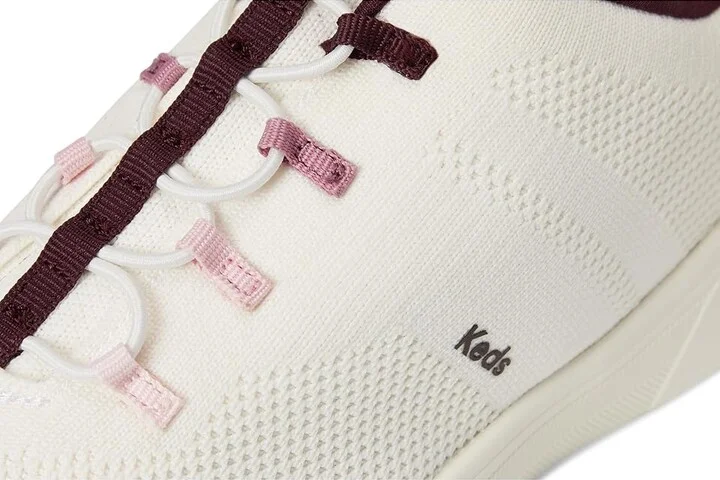 Keds BlissWalk Slip-On Women's Shoes Snow White/Pink/Mauve Eng Knit : 9.5 B - Medium, Synthetic - Image 7