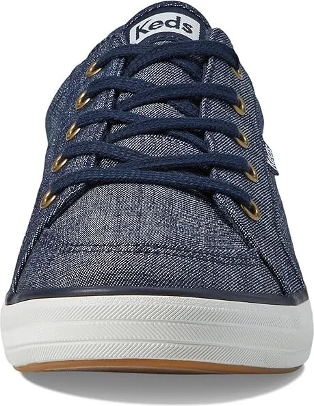 Keds Center III Lace Up Women's Shoes Navy Denim Plaid : 5 D - Wide, Synthetic/Textile - Image 5