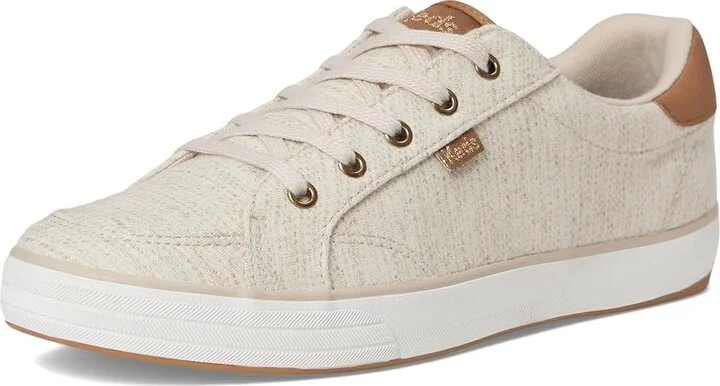 Keds Center III Lace Up Women's Shoes Oatmeal Fall Tweed : 6.5 B - Medium, Canvas/Cotton - Image 5