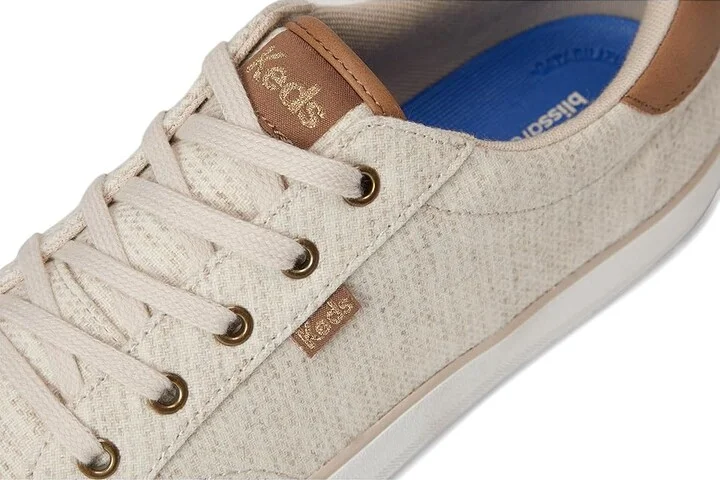 Keds Center III Lace Up Women's Shoes Oatmeal Fall Tweed : 6.5 B - Medium, Canvas/Cotton - Image 7
