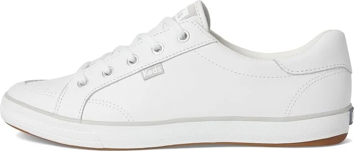 Keds Center III Lace Up Women's Shoes White : 5 B - Medium, Leather - Image 6